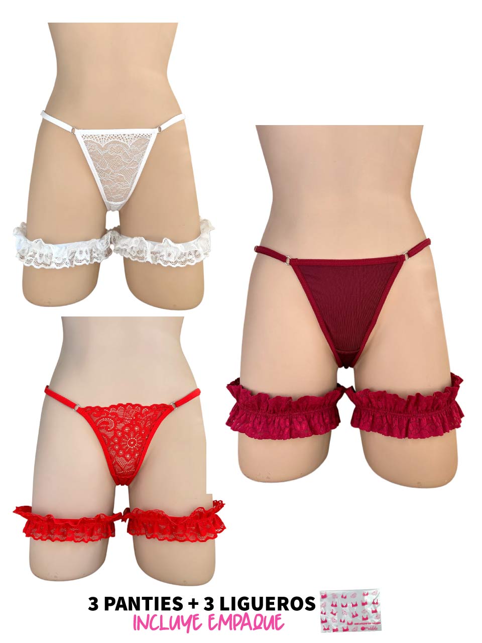 3 TANGAS GRADUACION + LIGUERO -25%