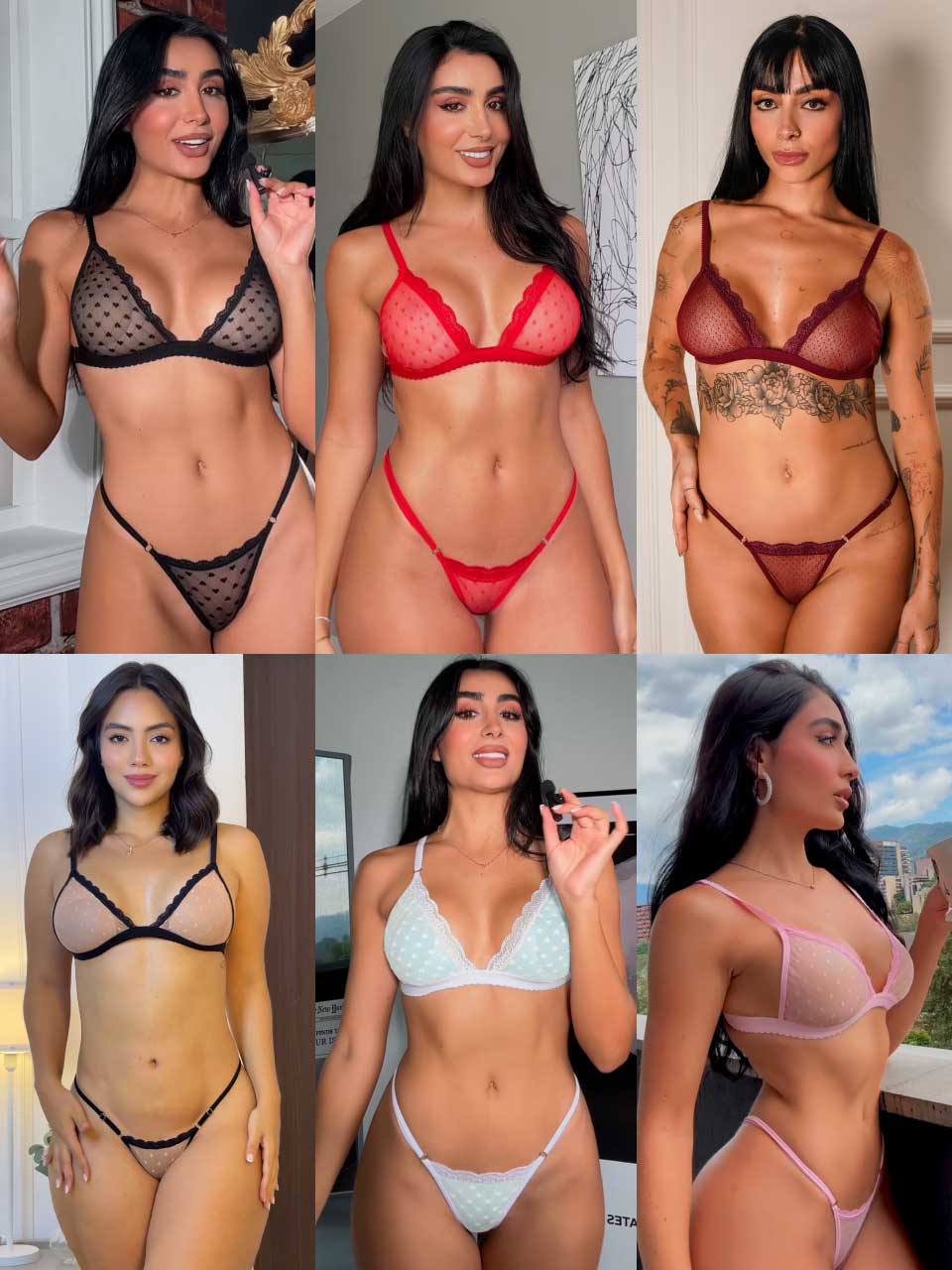 LOCURA TOTAL 6 CONJUNTOS GRABADO -25% OFF