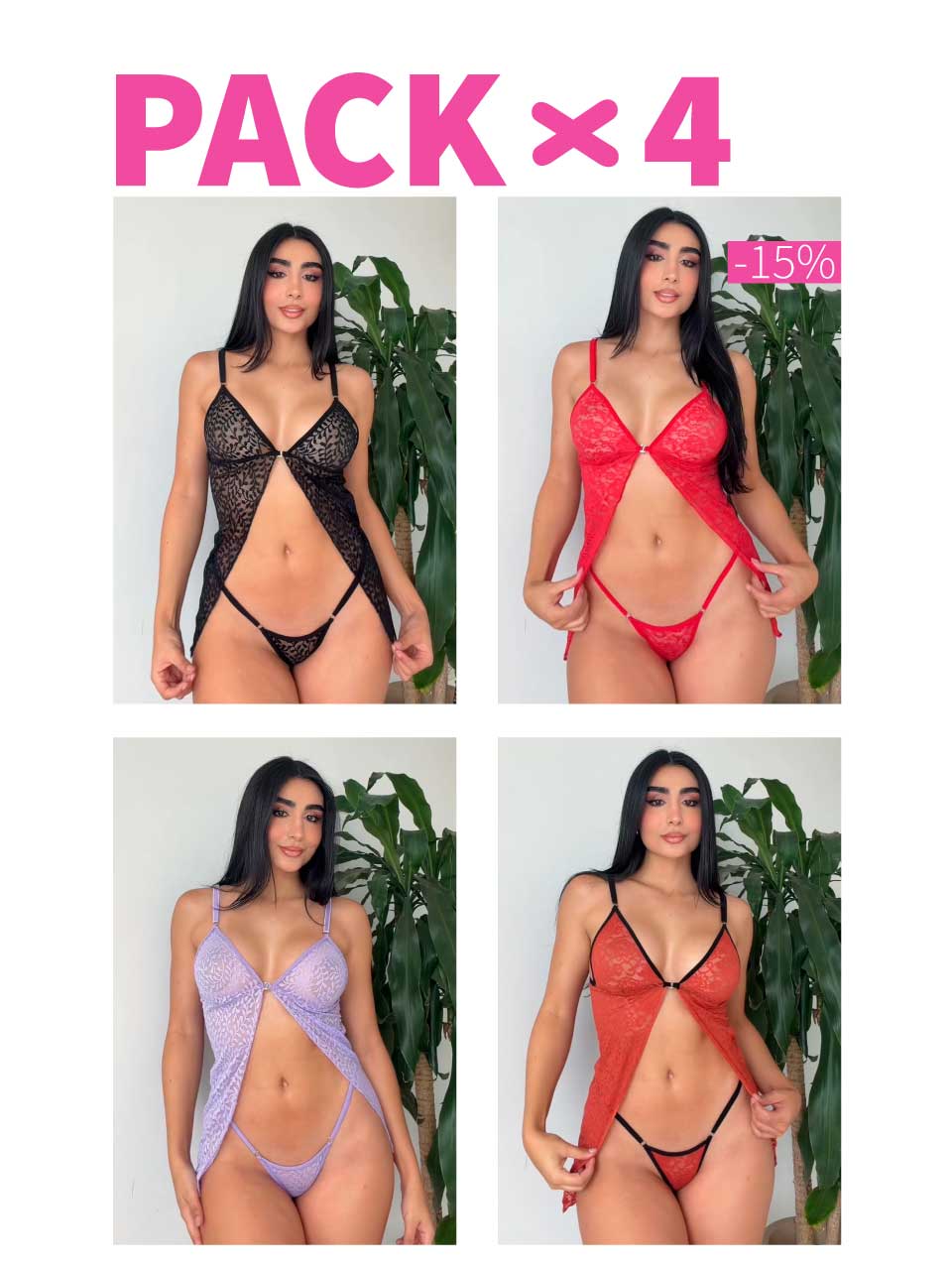 PACKX4 BABY DOLL