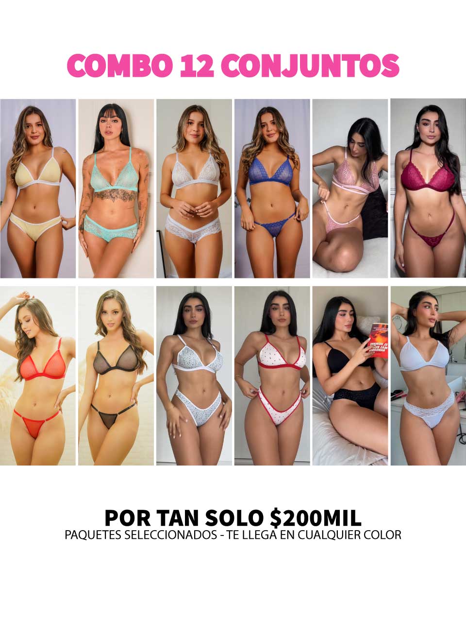BOLSA EMPRENDEDORA 12 CONJUNTOS 200MIL