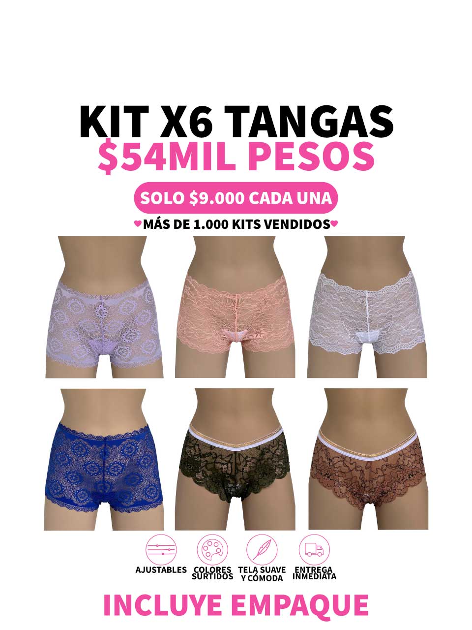 6 CACHETEROS MORA - 25%