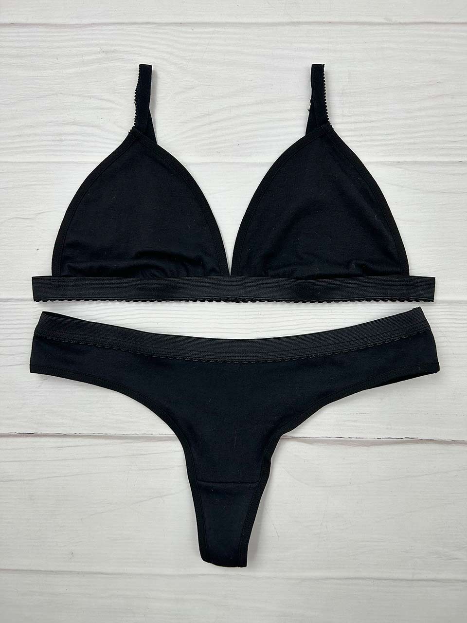 Conjunto algodón negro