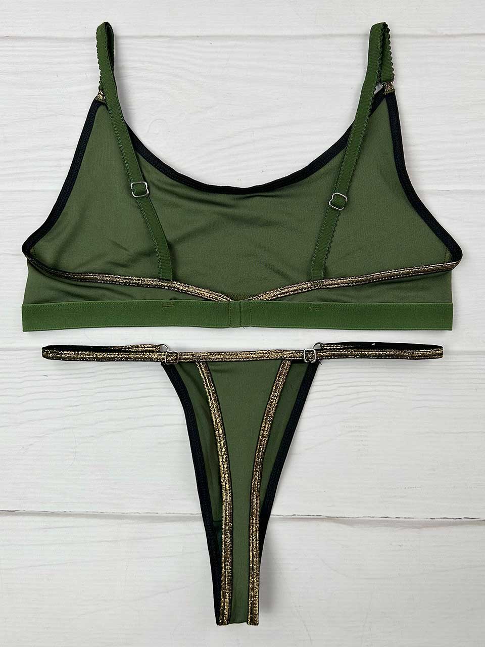 Conjunto lurex verde