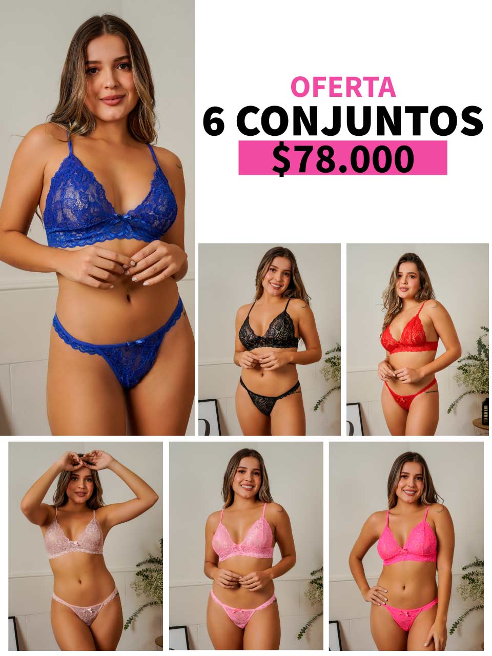 LLEVA 6 CONJUNTO BOLERO -35%