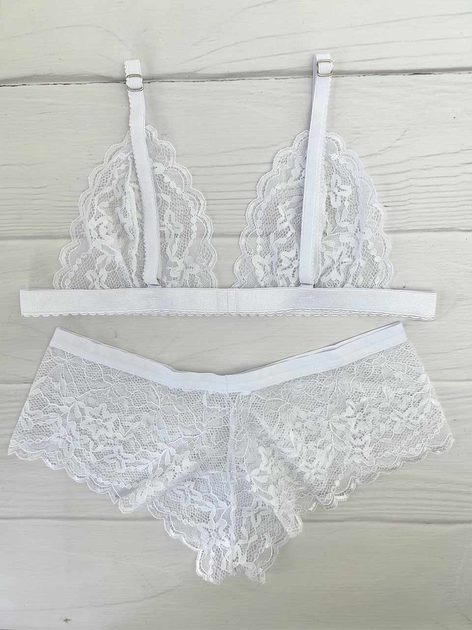 Conjunto cachetero blanco