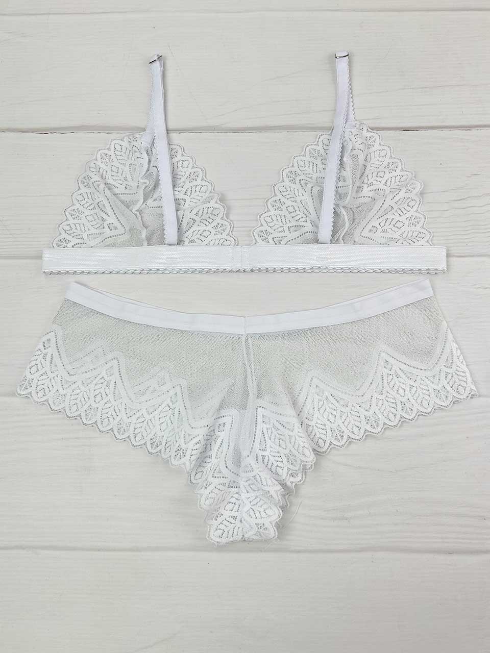 Conjunto cachetero blanco