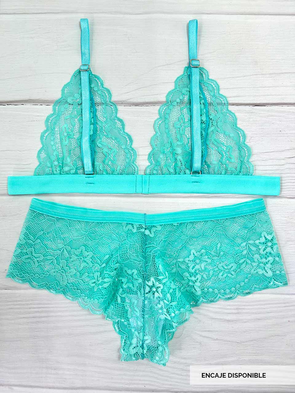 Conjunto cachetero menta
