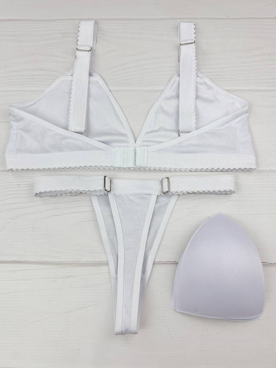 Conjunto copa algodon blanco