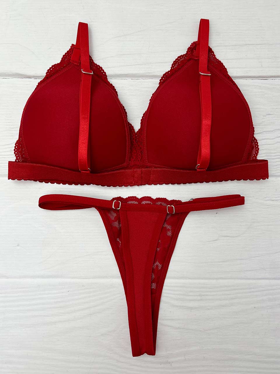 Conjunto copa rojo