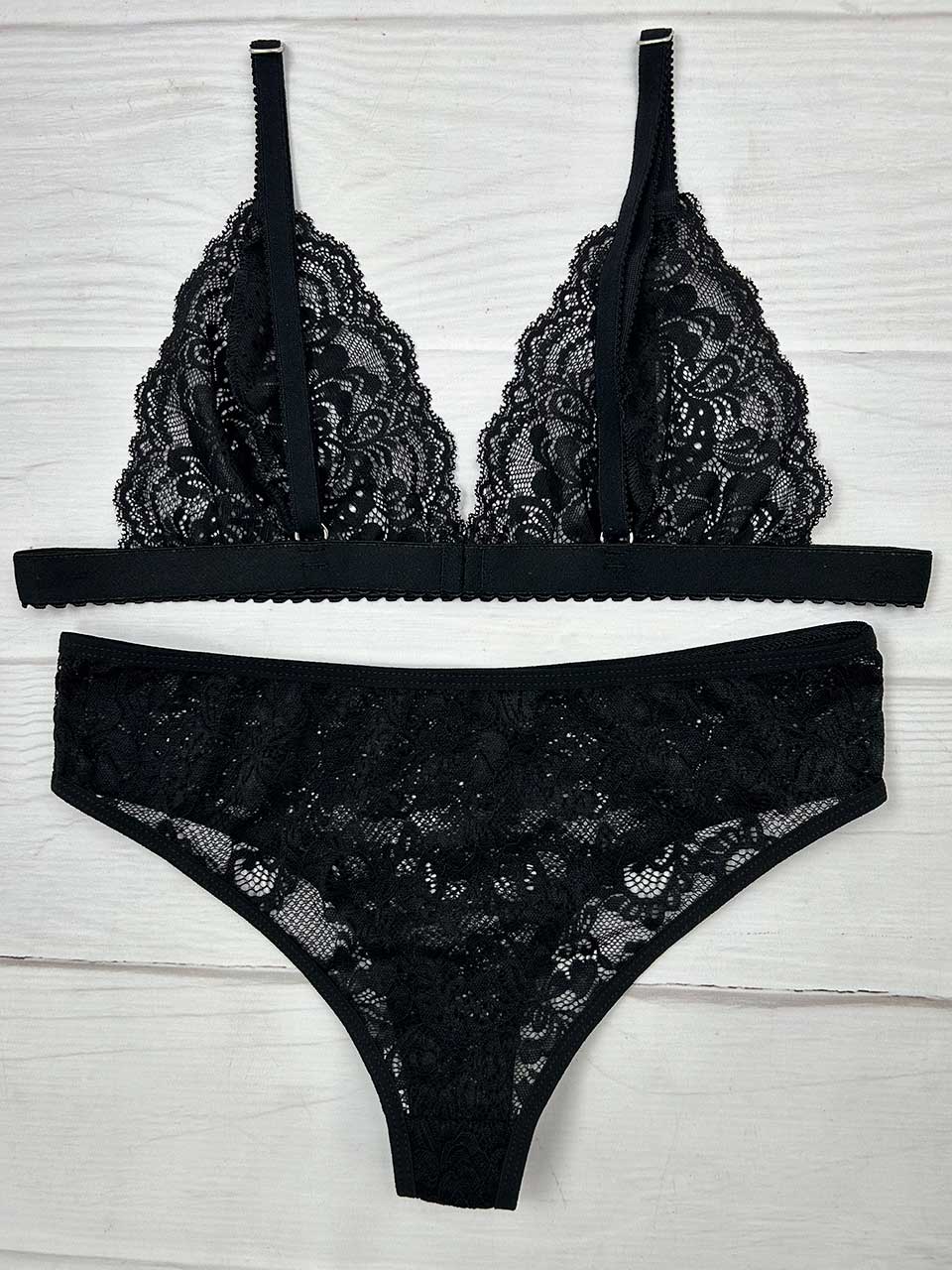 Conjunto corazon negro