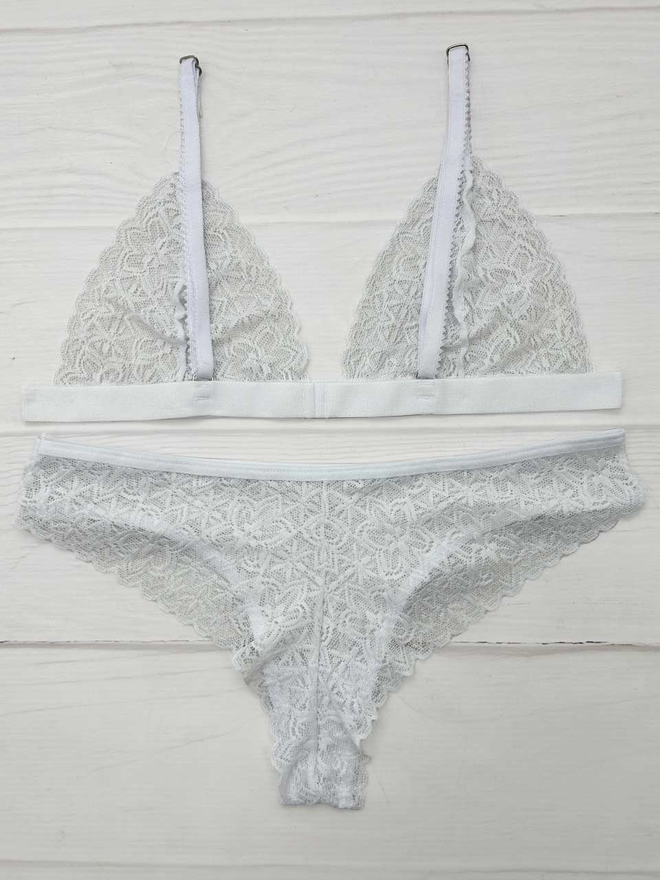 Conjunto corazon blanco