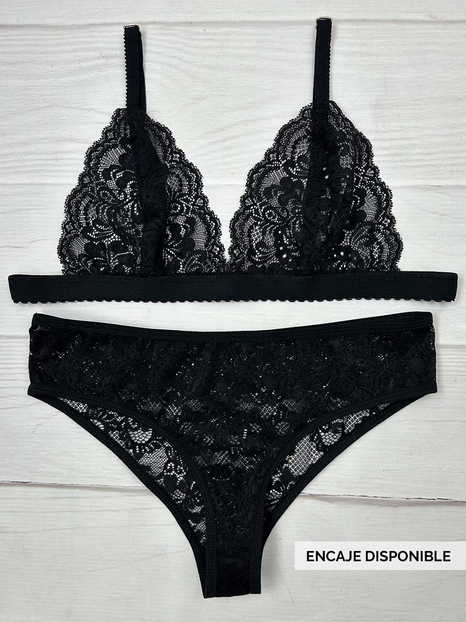 Conjunto corazon negro