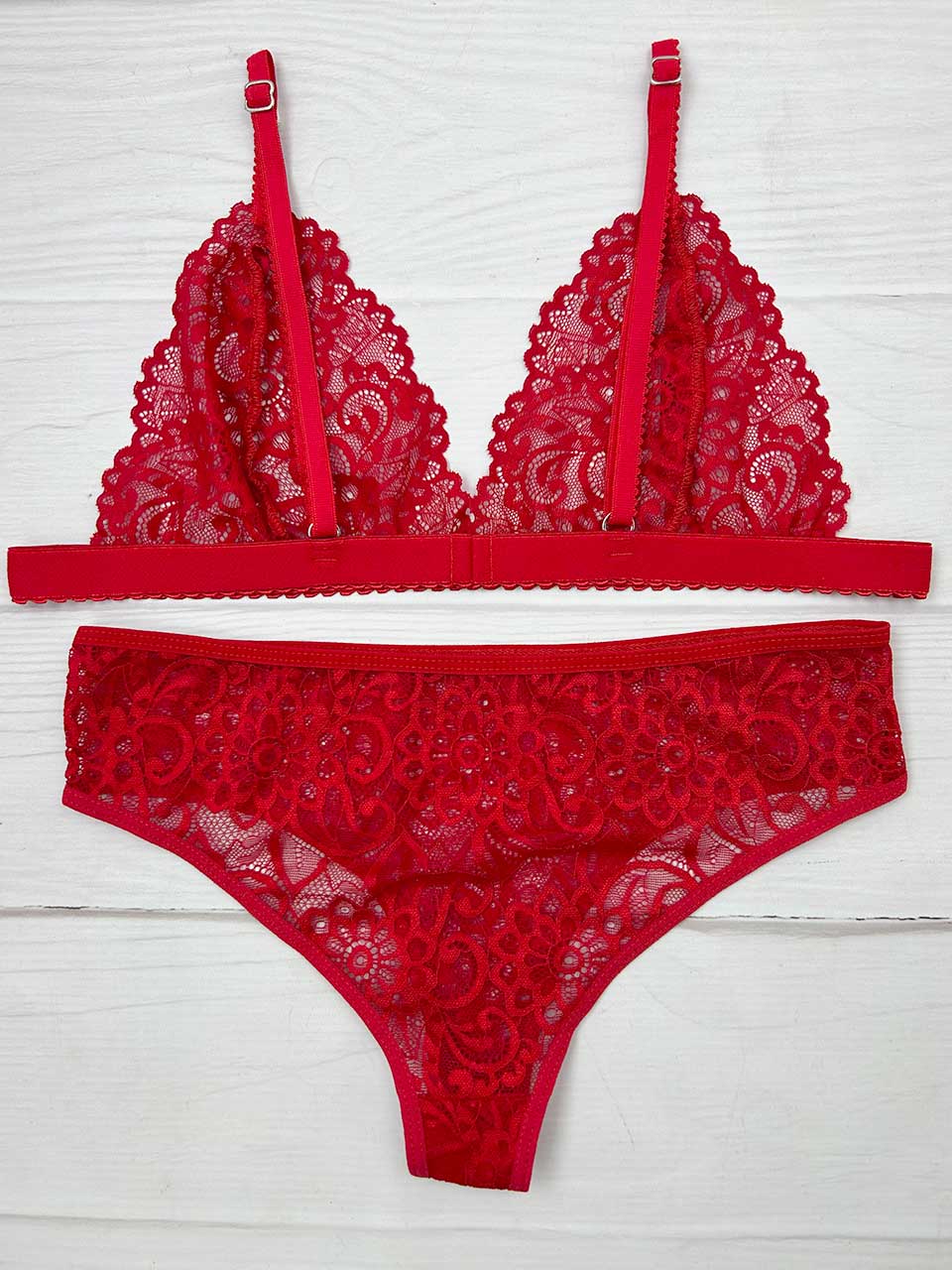 Conjunto corazon rojo