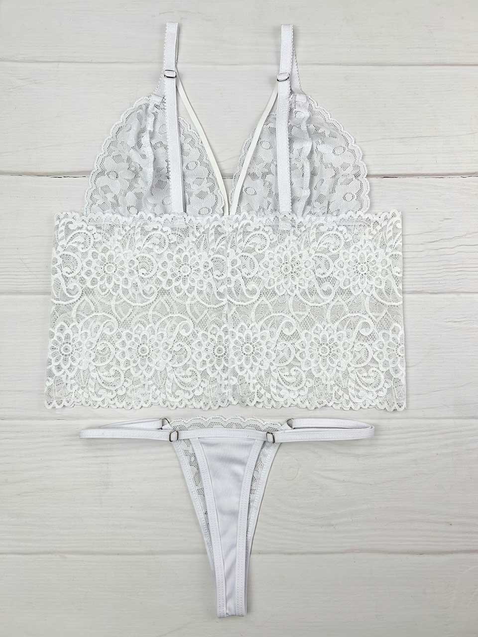 Conjunto crop top blanco