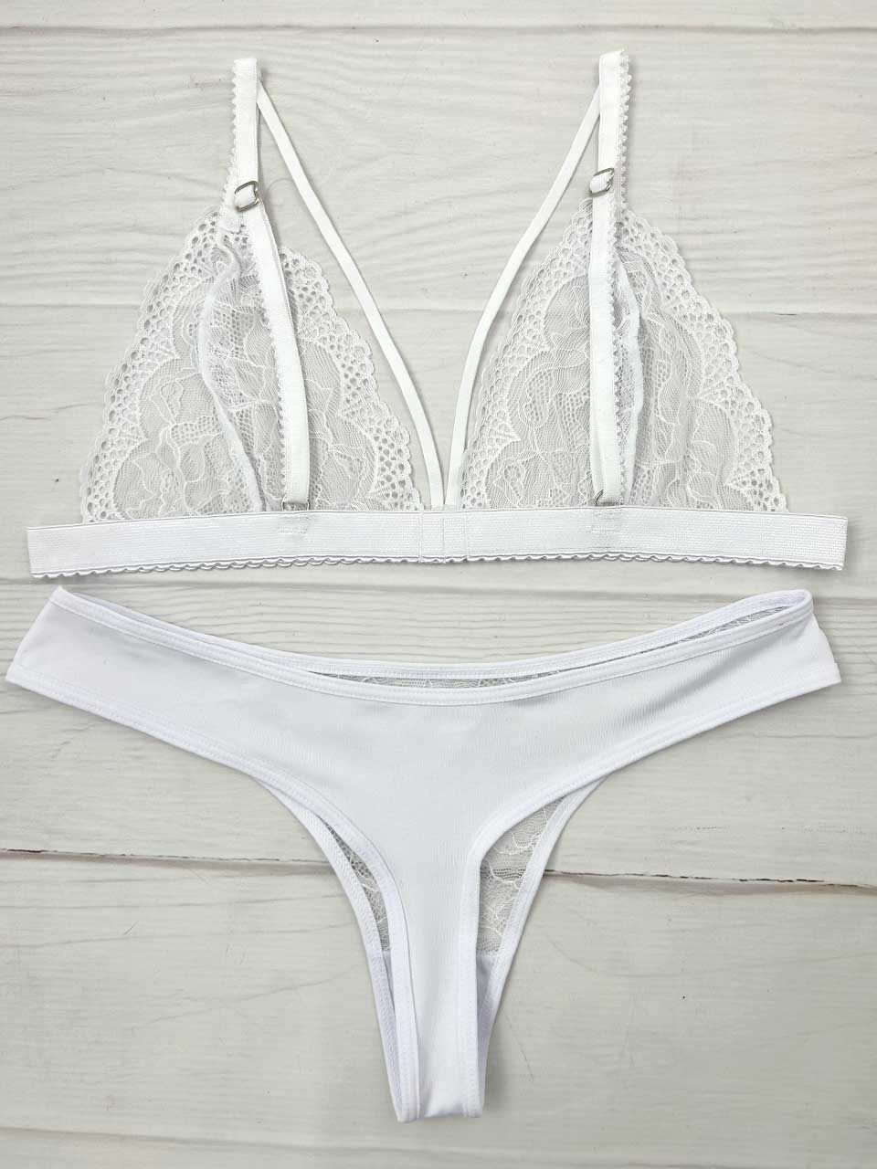 Conjunto elastico blanco