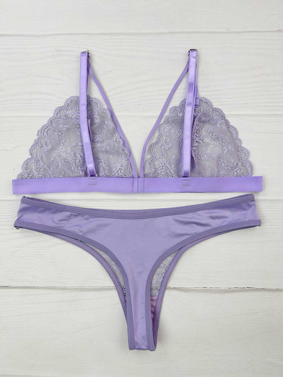 Conjunto elastico lila