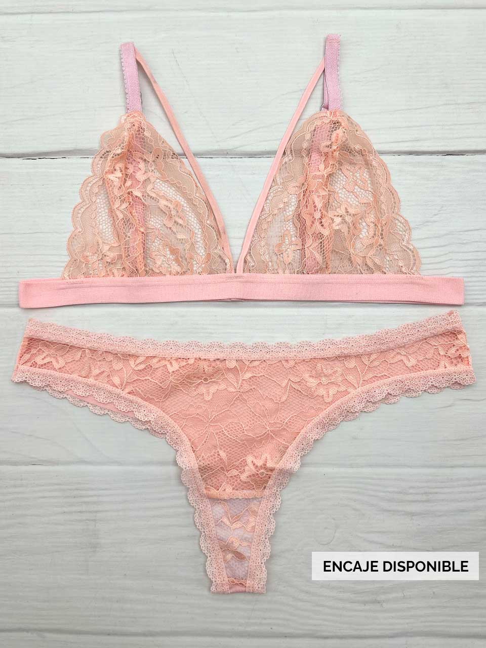 Conjunto elastico rosa