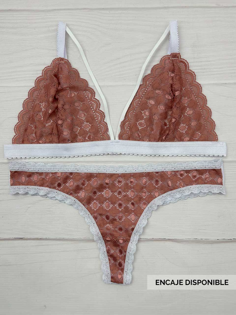 Conjunto elastico terracota