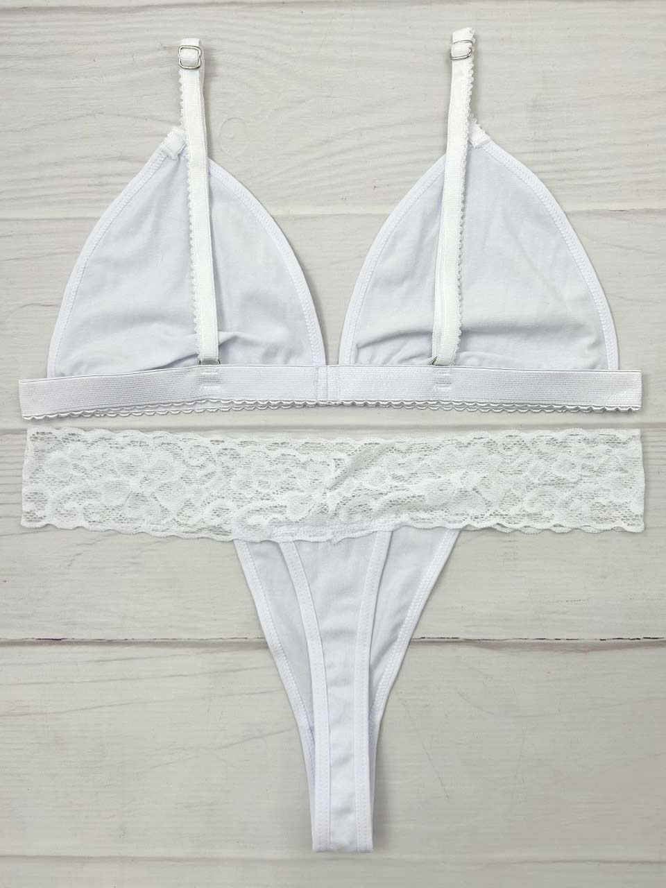 Conjunto algodón blanco