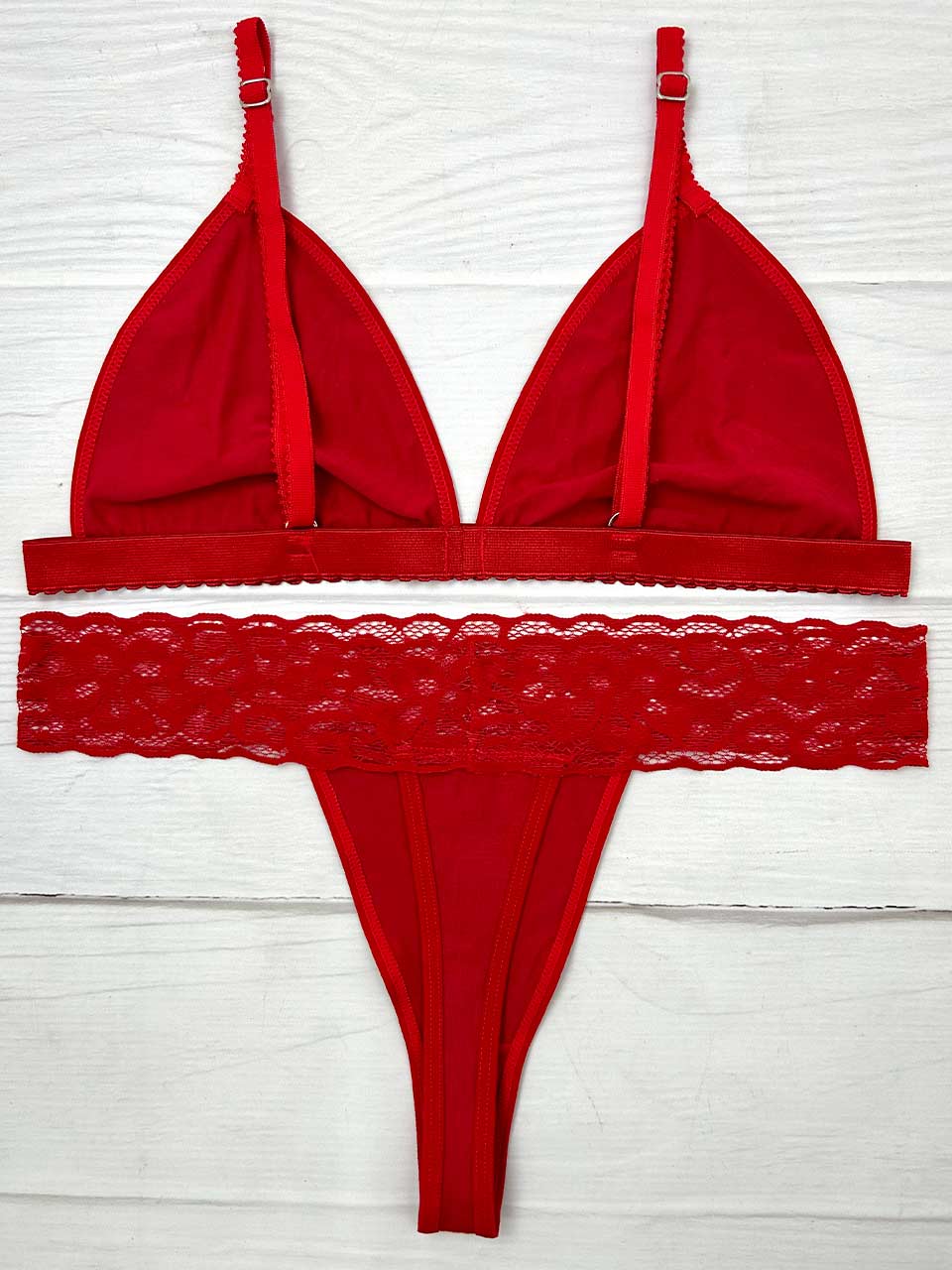 Conjunto algodon rojo