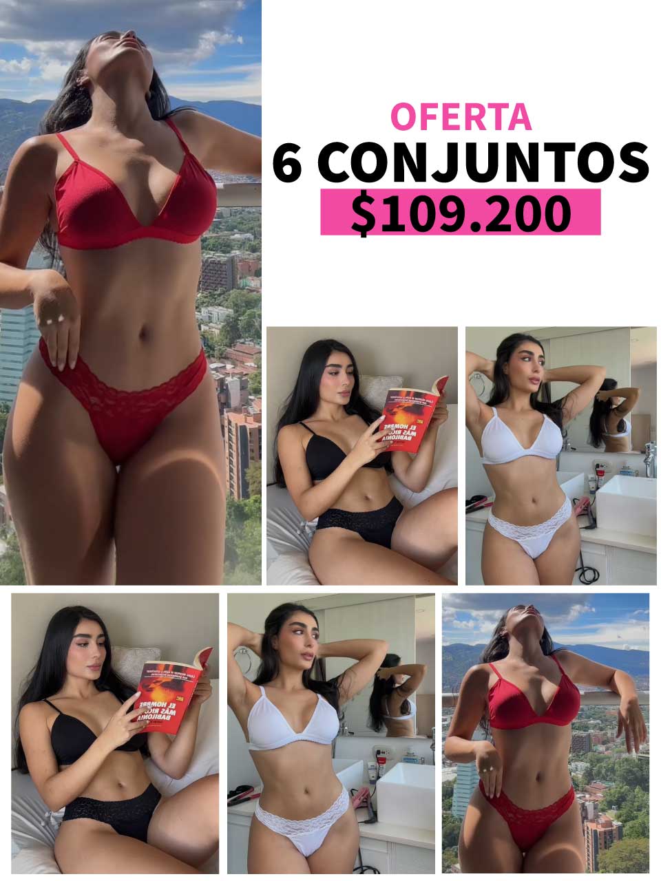 LLEVA 6 CONJUNTOS ALGODON -35%
