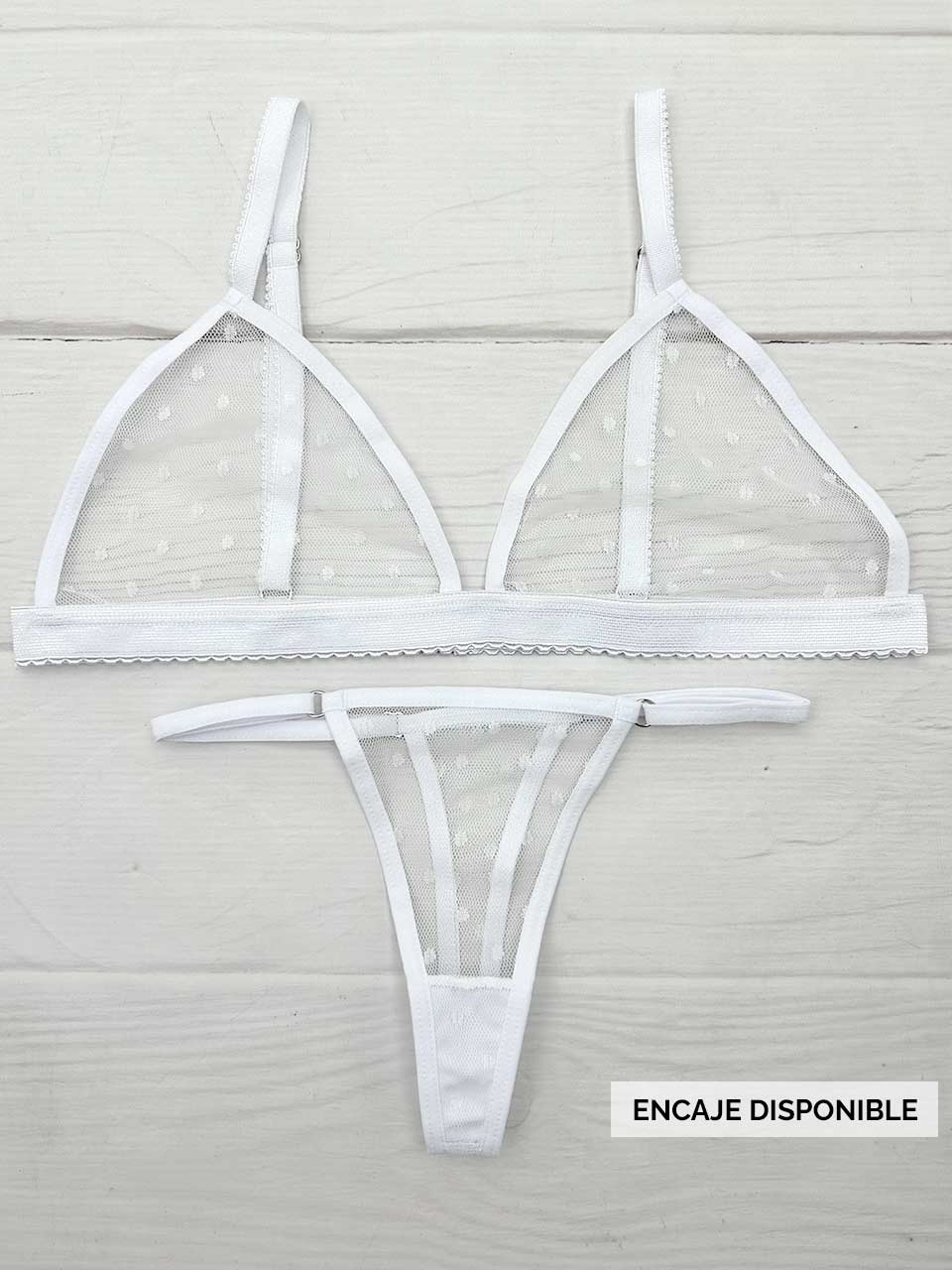 Conjunto grabado blanco