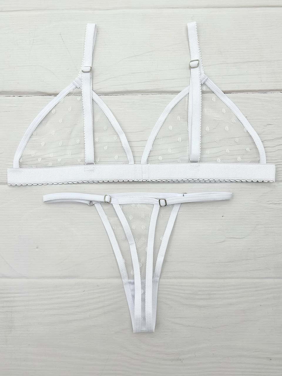 Conjunto grabado blanco