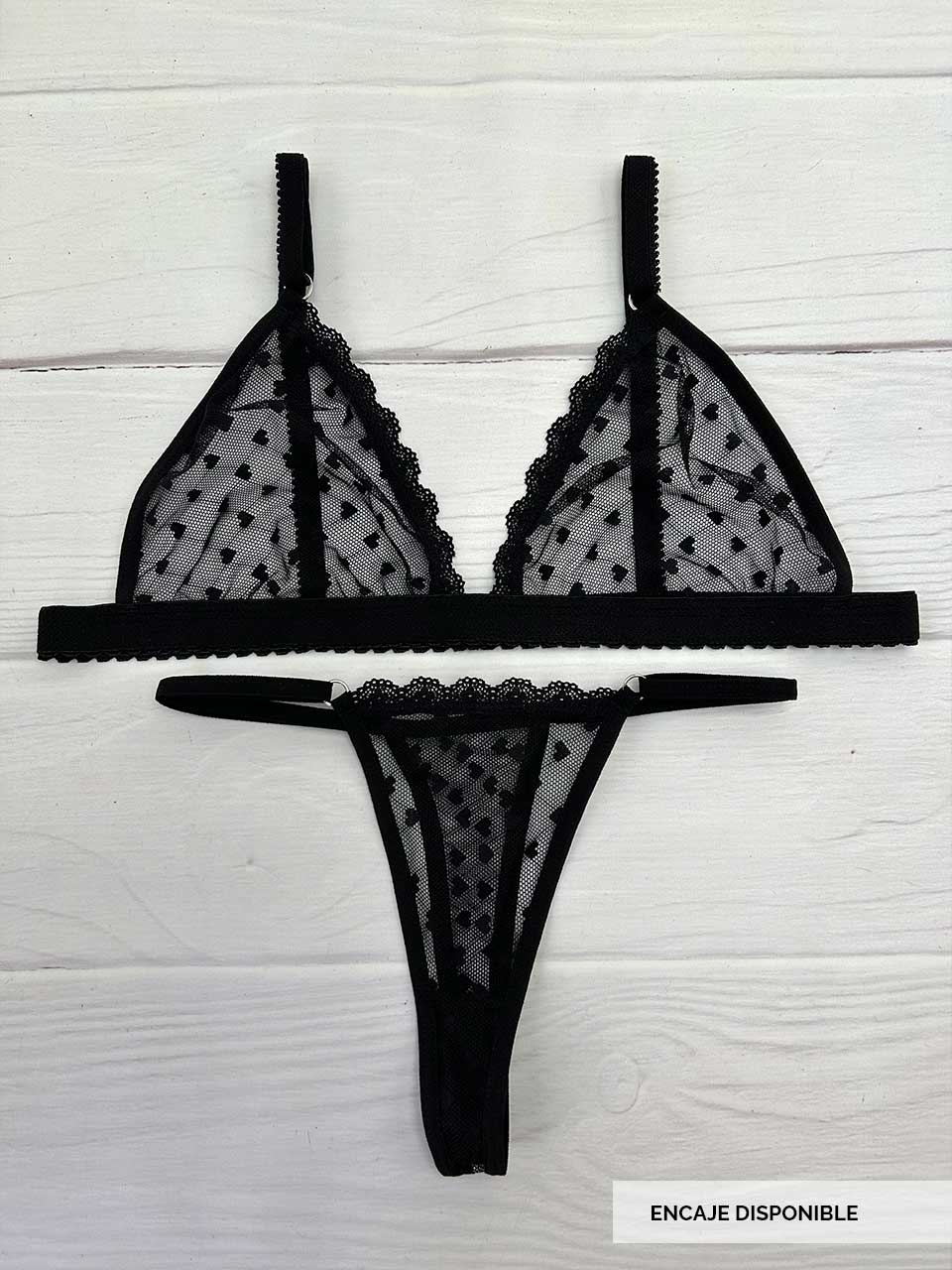 Conjunto grabado negro