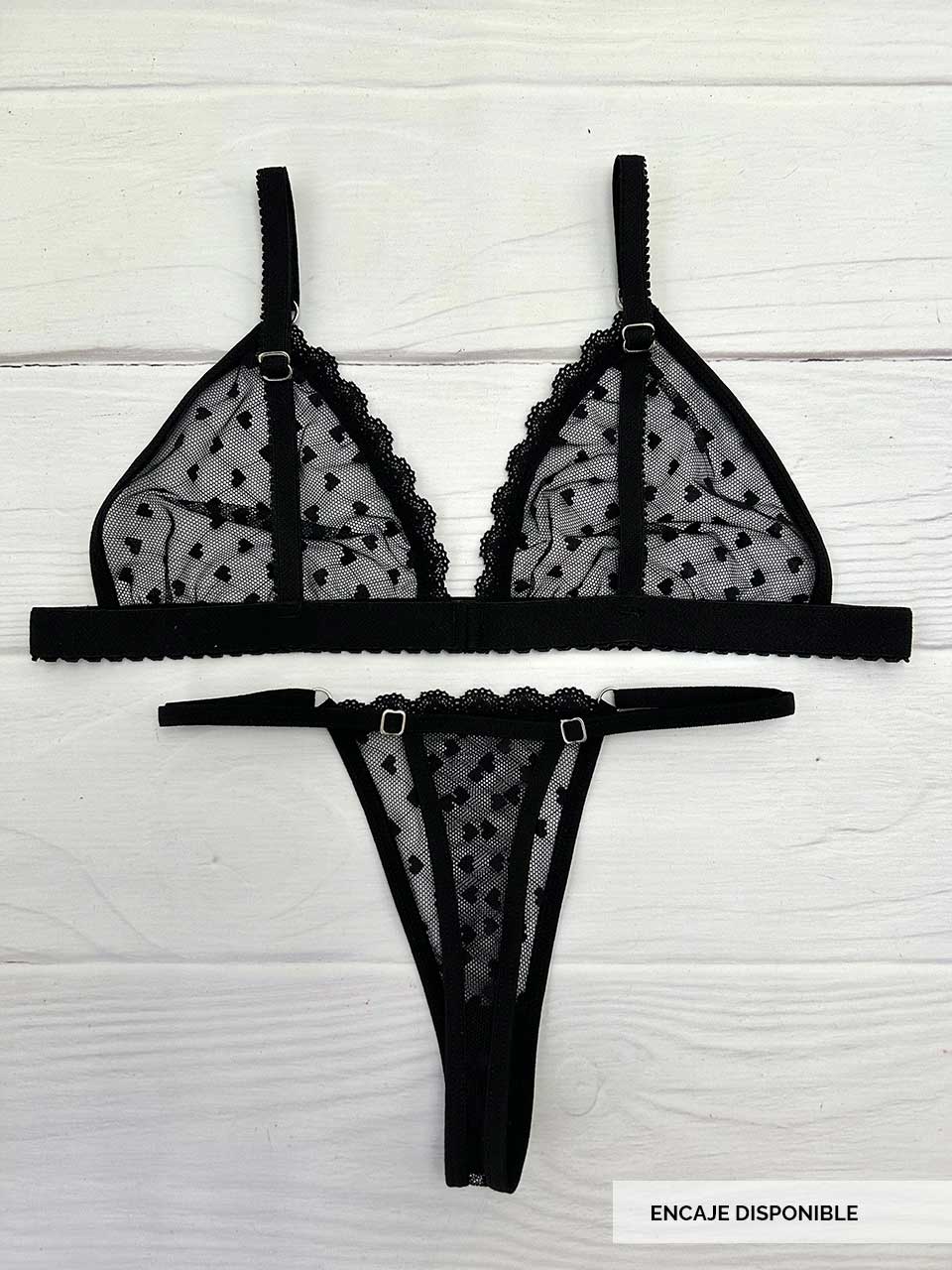 Conjunto grabado negro