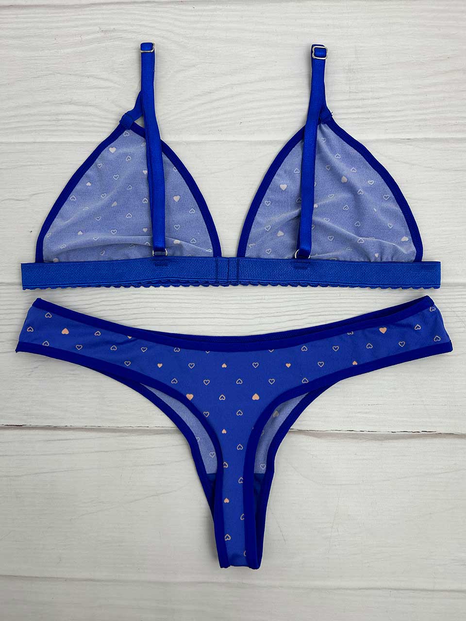 Conjunto liso electra de corazones