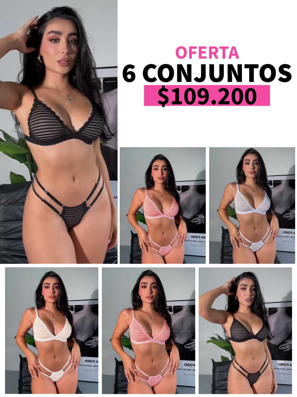 LLEVA 6 CONJUNTO MAYATEX TRIANGULO