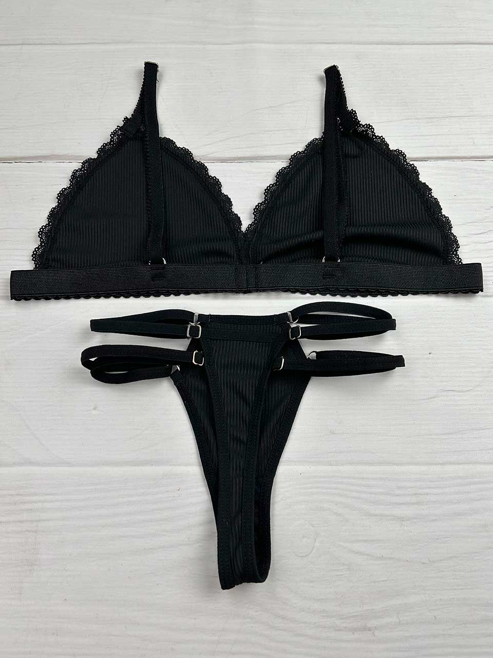 Conjunto rib triangulo negro