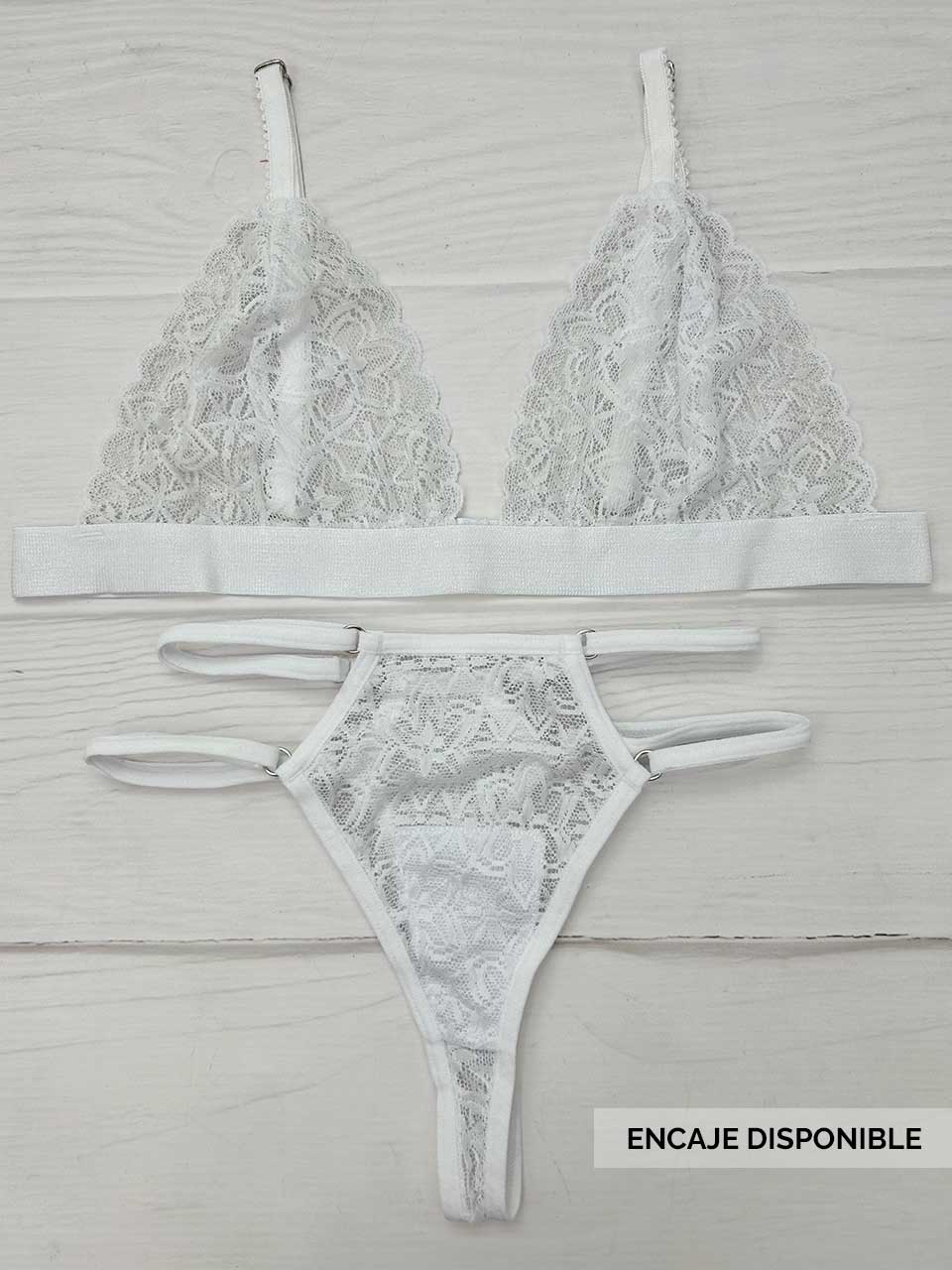 Conjunto triangulo blanco