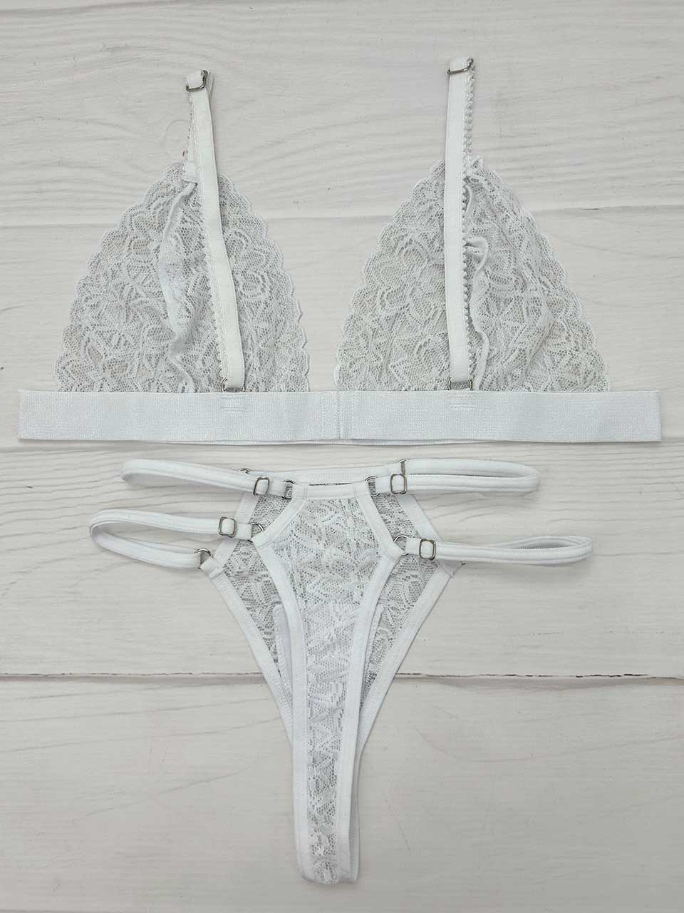 Conjunto triangulo blanco