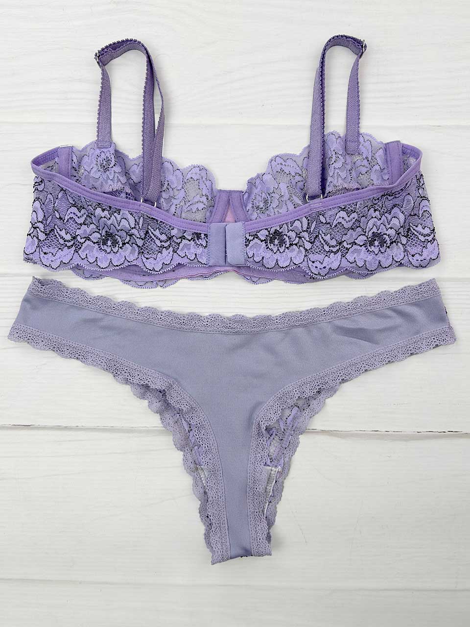 Conjunto varilla bicolor lila