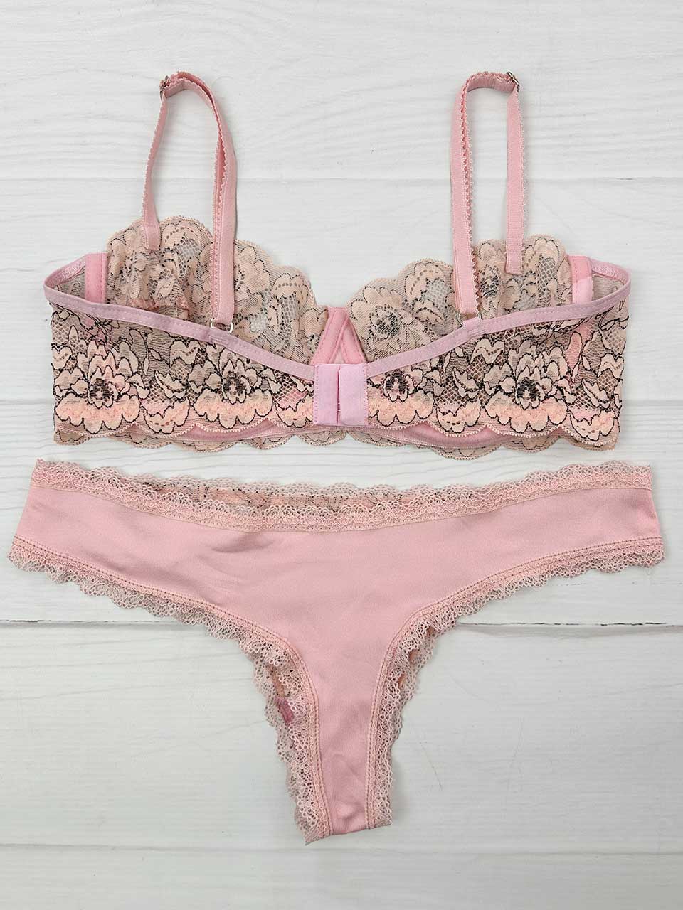 Conjunto varilla bicolor rosa