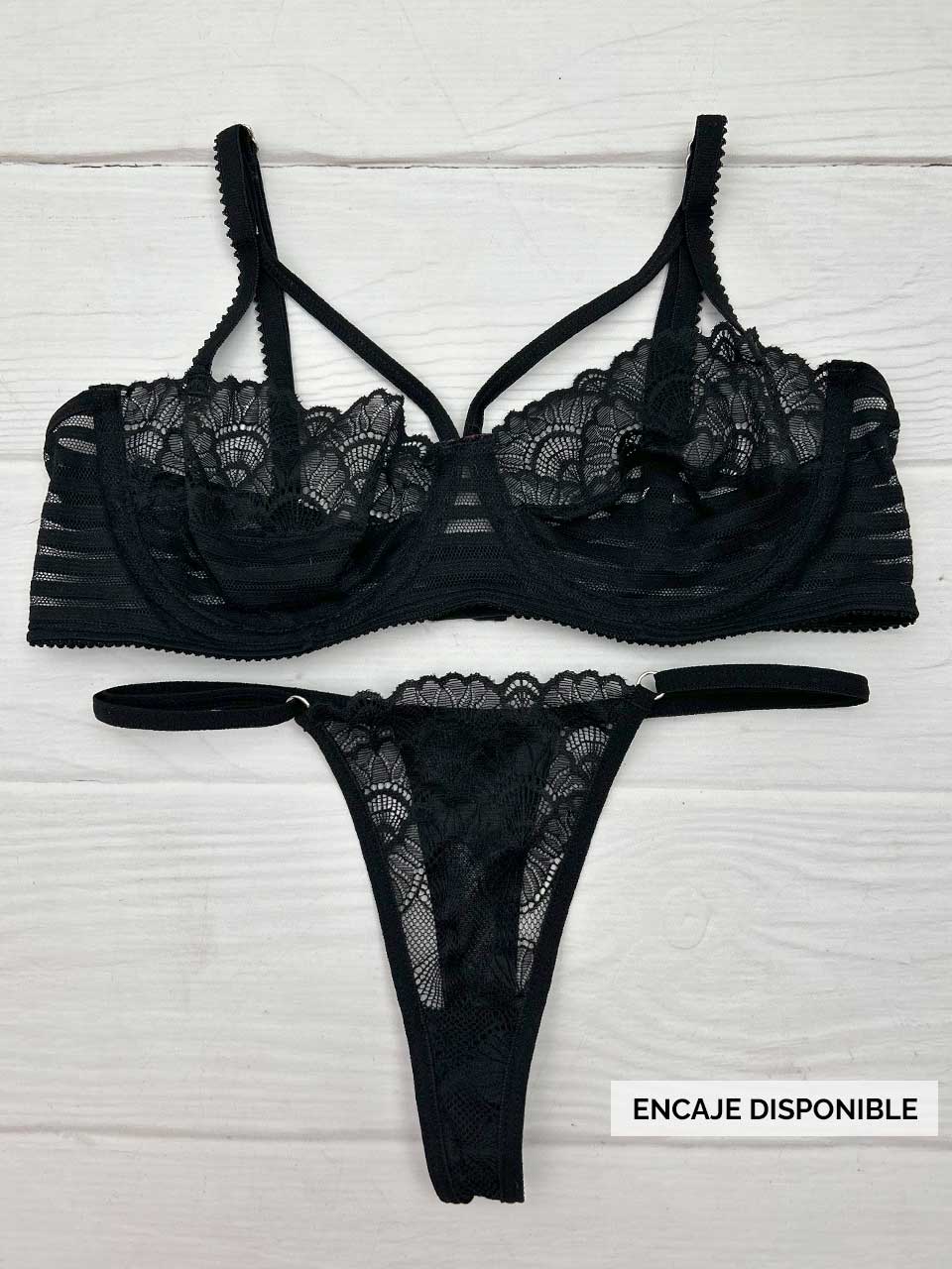 Conjunto varilla mayatex tiras negro