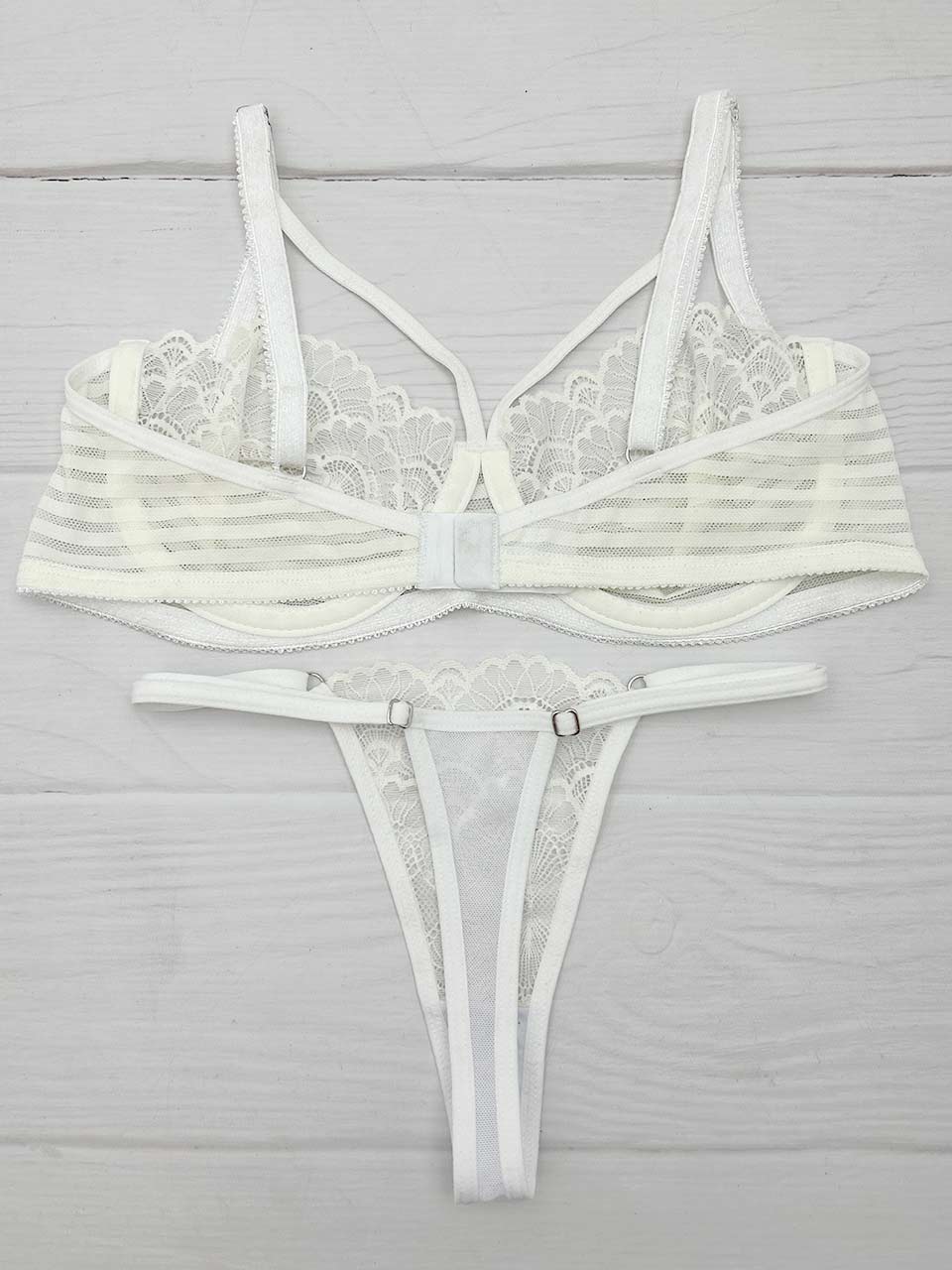 Conjunto varilla mayatex tiras marfil