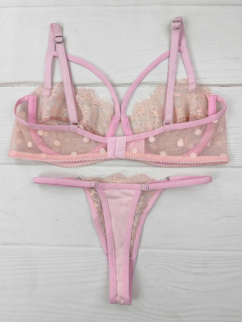 Conjunto varilla tiras rosa