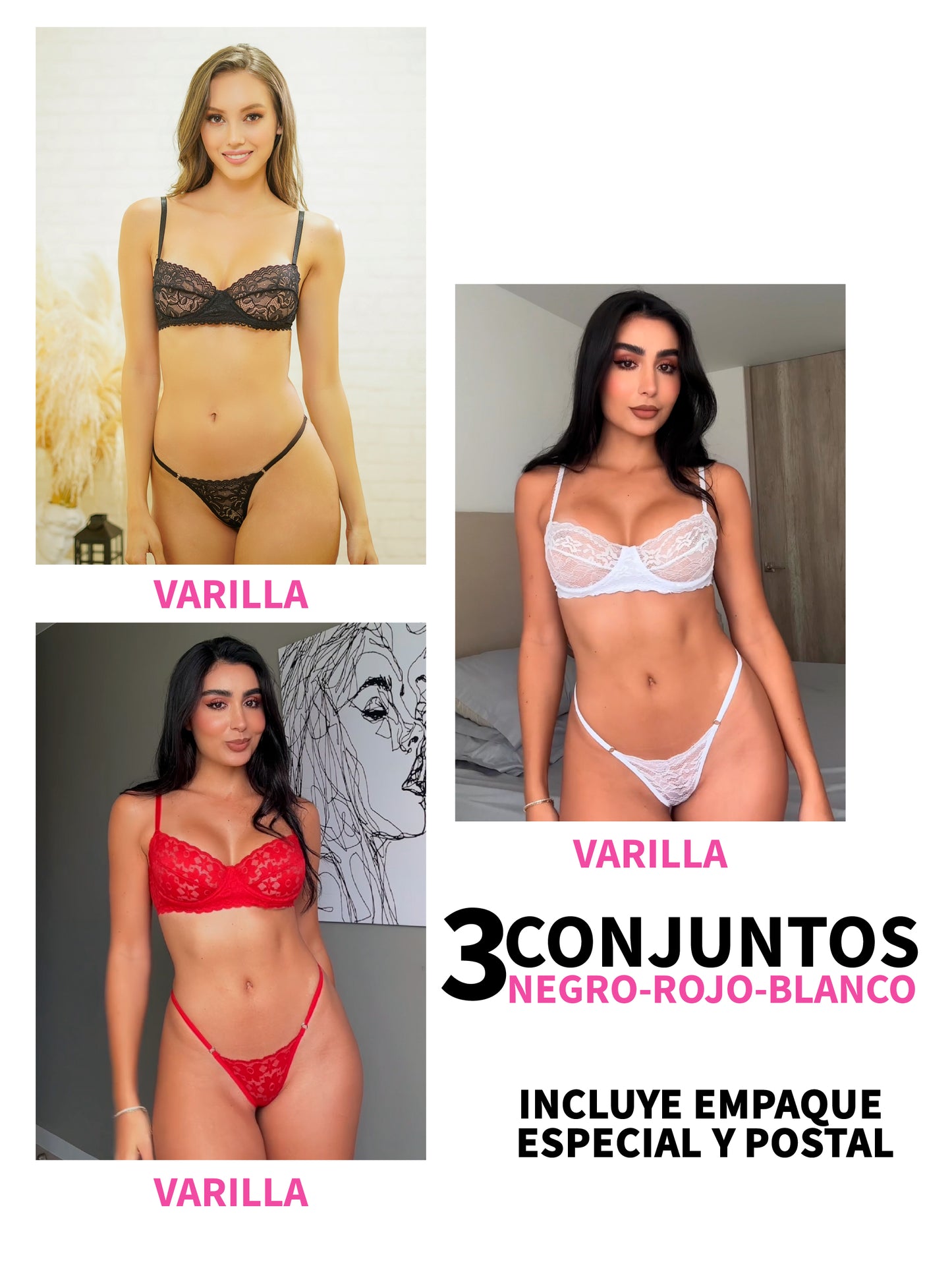 KIT #1 INCLUYE 3 CONJUNTOS