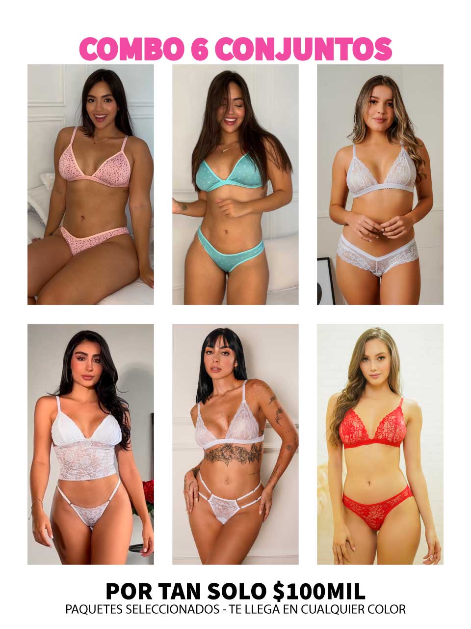 BOLSA EMPRENDEDORA 6 CONJUNTOS 100MIL