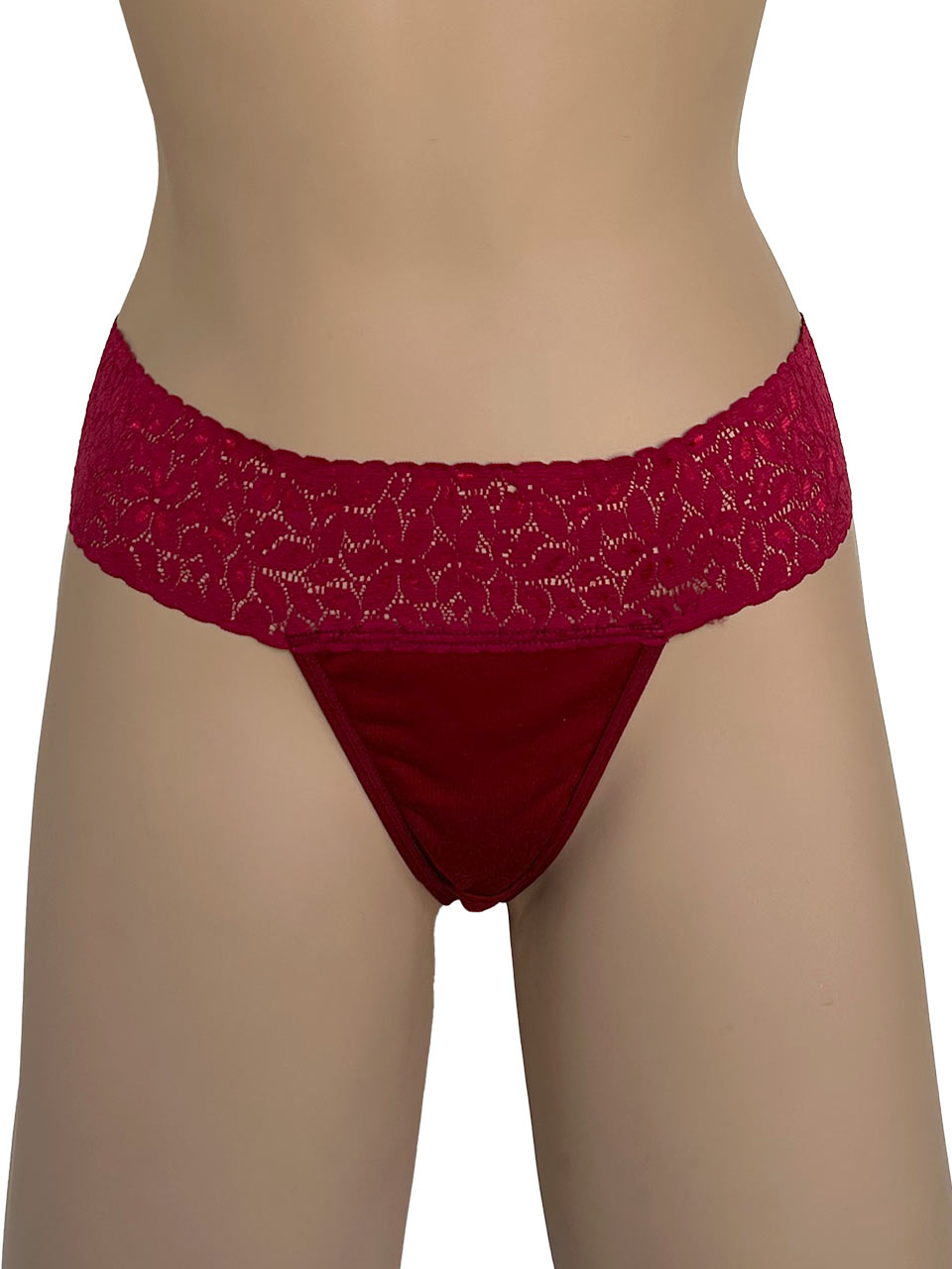 TANGA ALGODON VINO