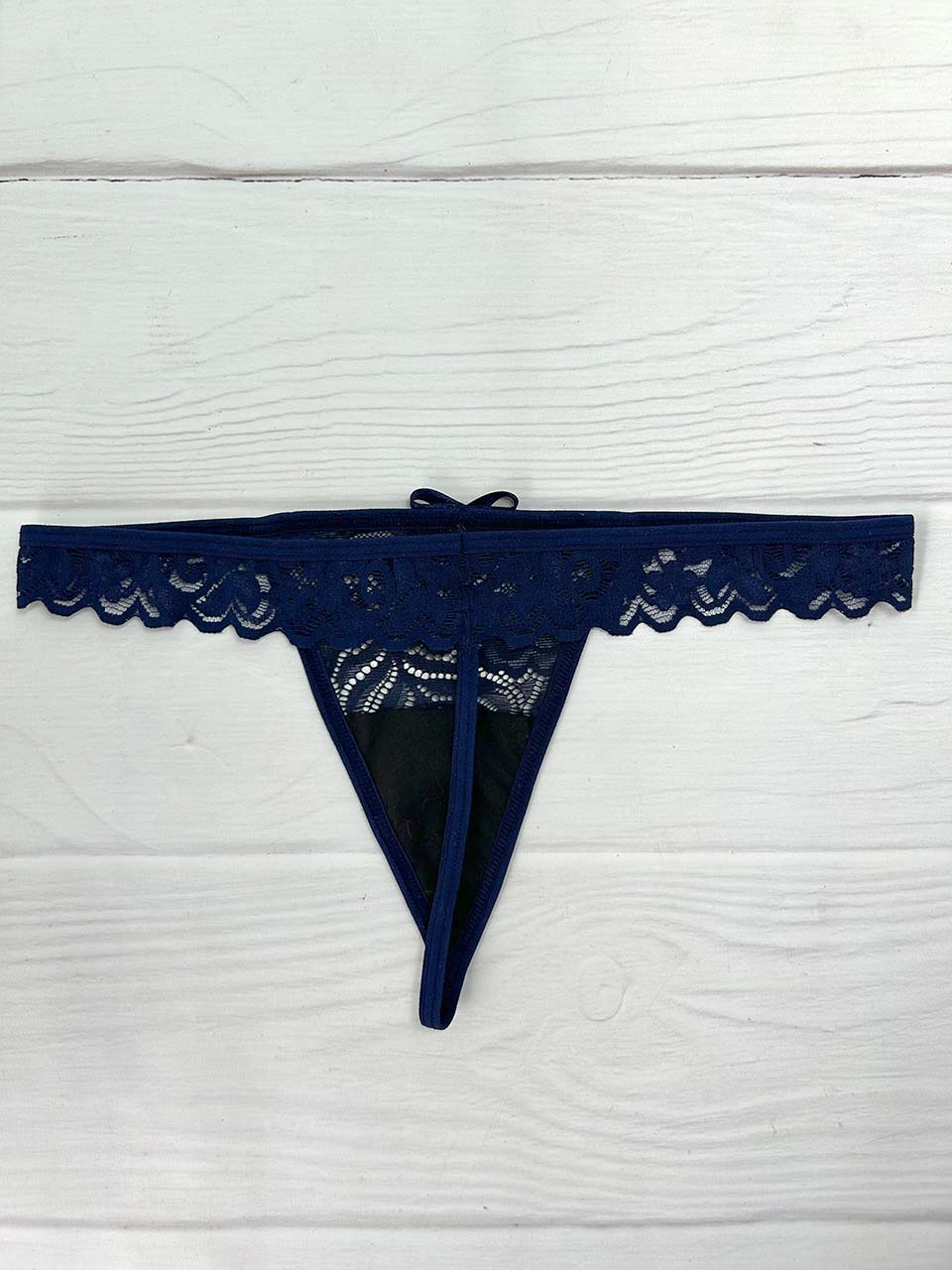 Tanga bolero hilo azul