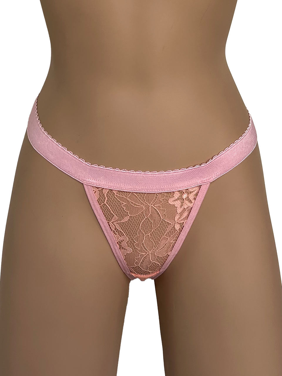 Tanga contorno rosa