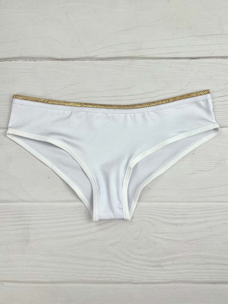 Tanga corazon luxes blanco