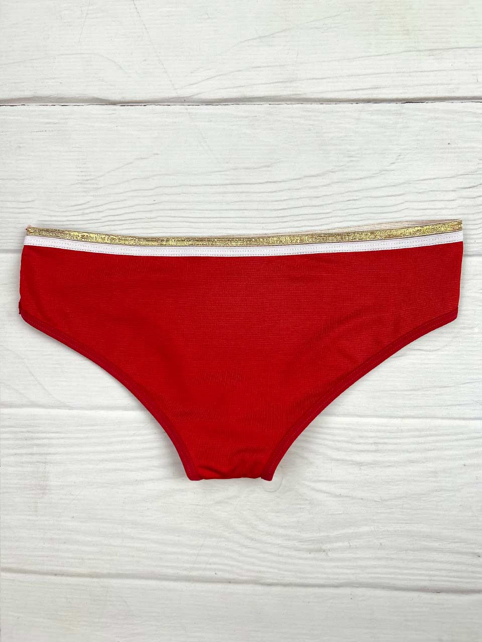 Tanga corazon luxes roja
