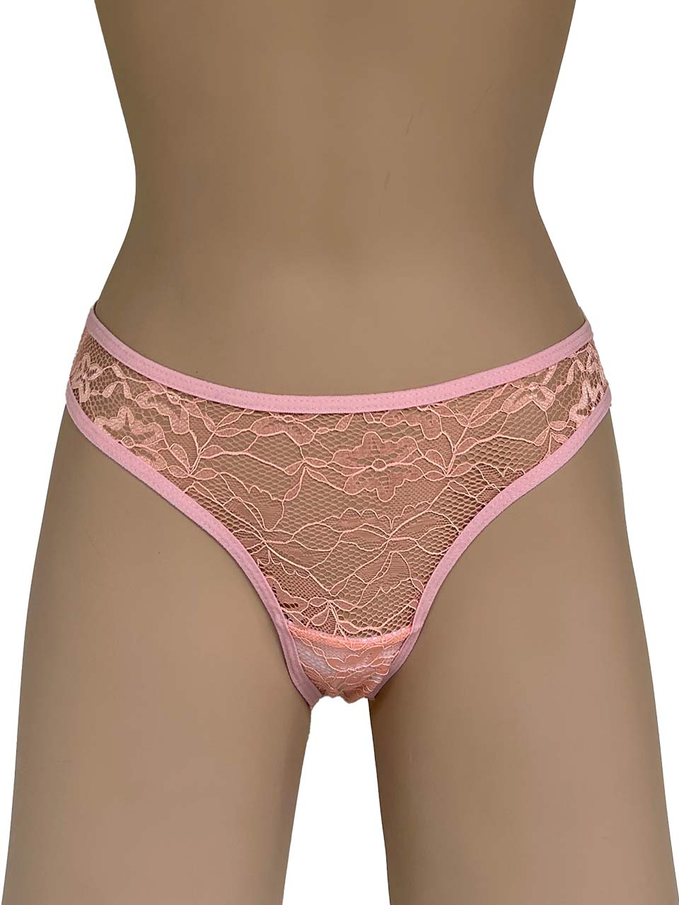 Tanga corazon rosa