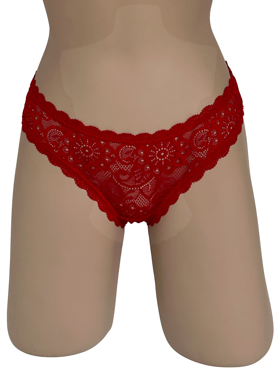 Tanga elastico rojo