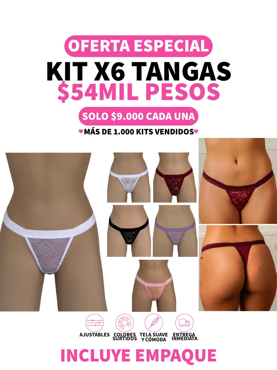 6 TANGAS CONTORNO -25%