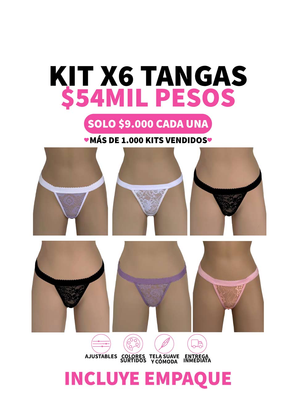 6 TANGAS CONTORNO -25%